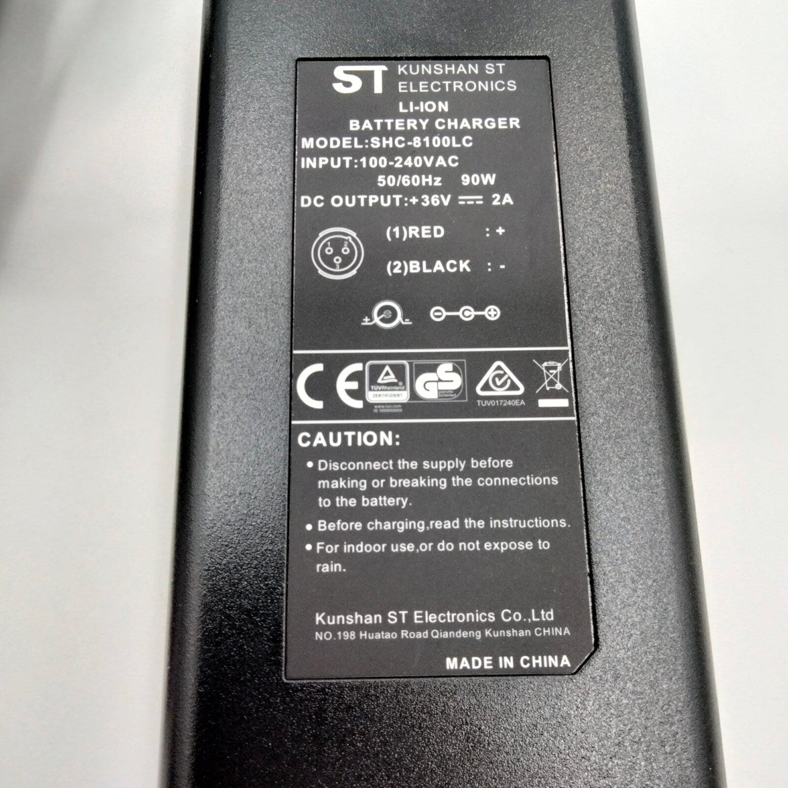 Centimeter blive irriteret siv Oplader til Litiumbatteri 36V - 2A med 5mm kontakt - EvoBike