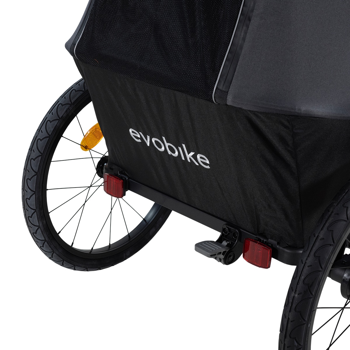 Cykelanhænger Evobike Yxlan Sort / Grå