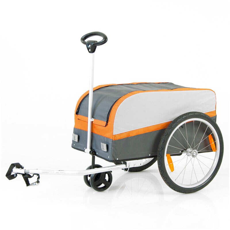 Cykelvogn SunBee Transporter - Orange/Grå