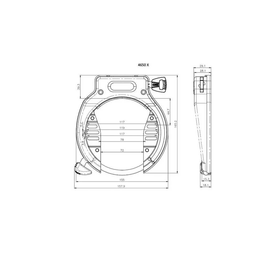 ABUS Rammelås 4650X