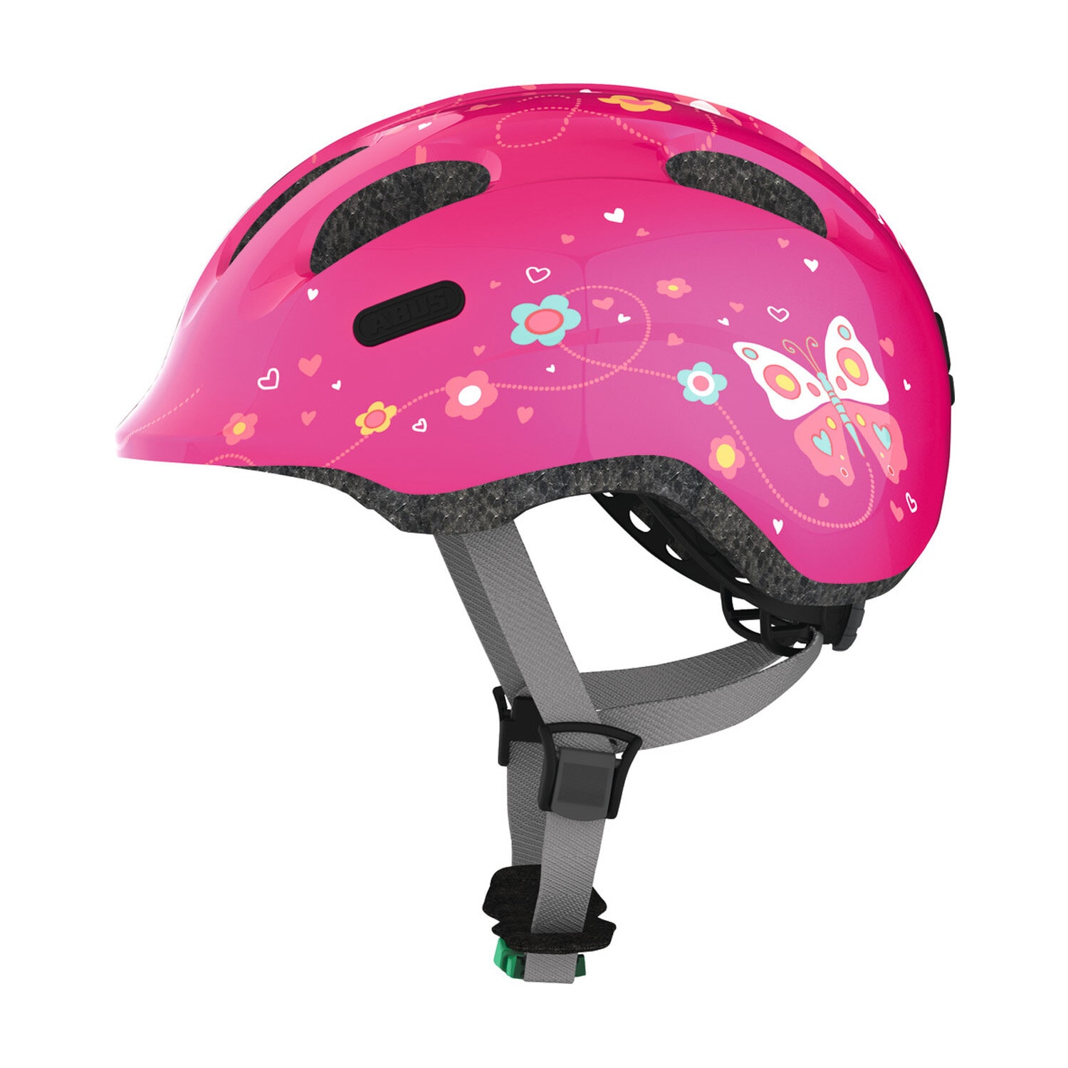 Abus Smiley 2.0-hjelm, Pink Butterfly