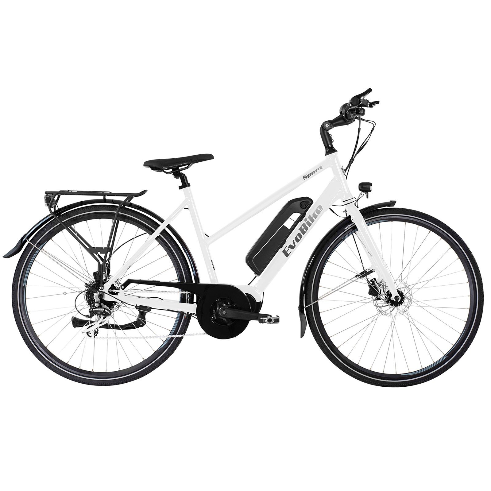 Elcykel EvoBike SPORT-8 Mid-Drive 250W - Dam