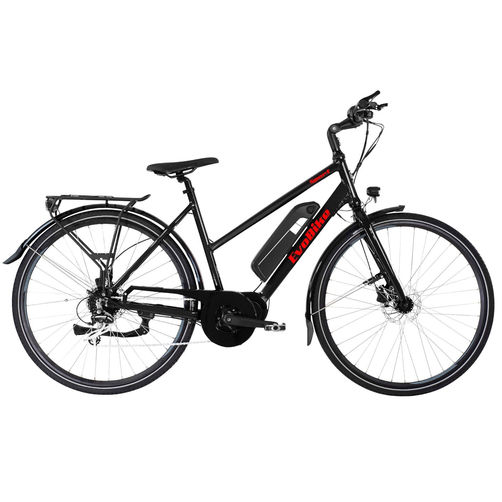 Elcykel EvoBike SPORT-8 Mid-Drive 250W - Dam