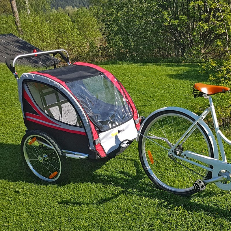 Cykelvagn SunBee Promenad PLUS m. barnvagnskit