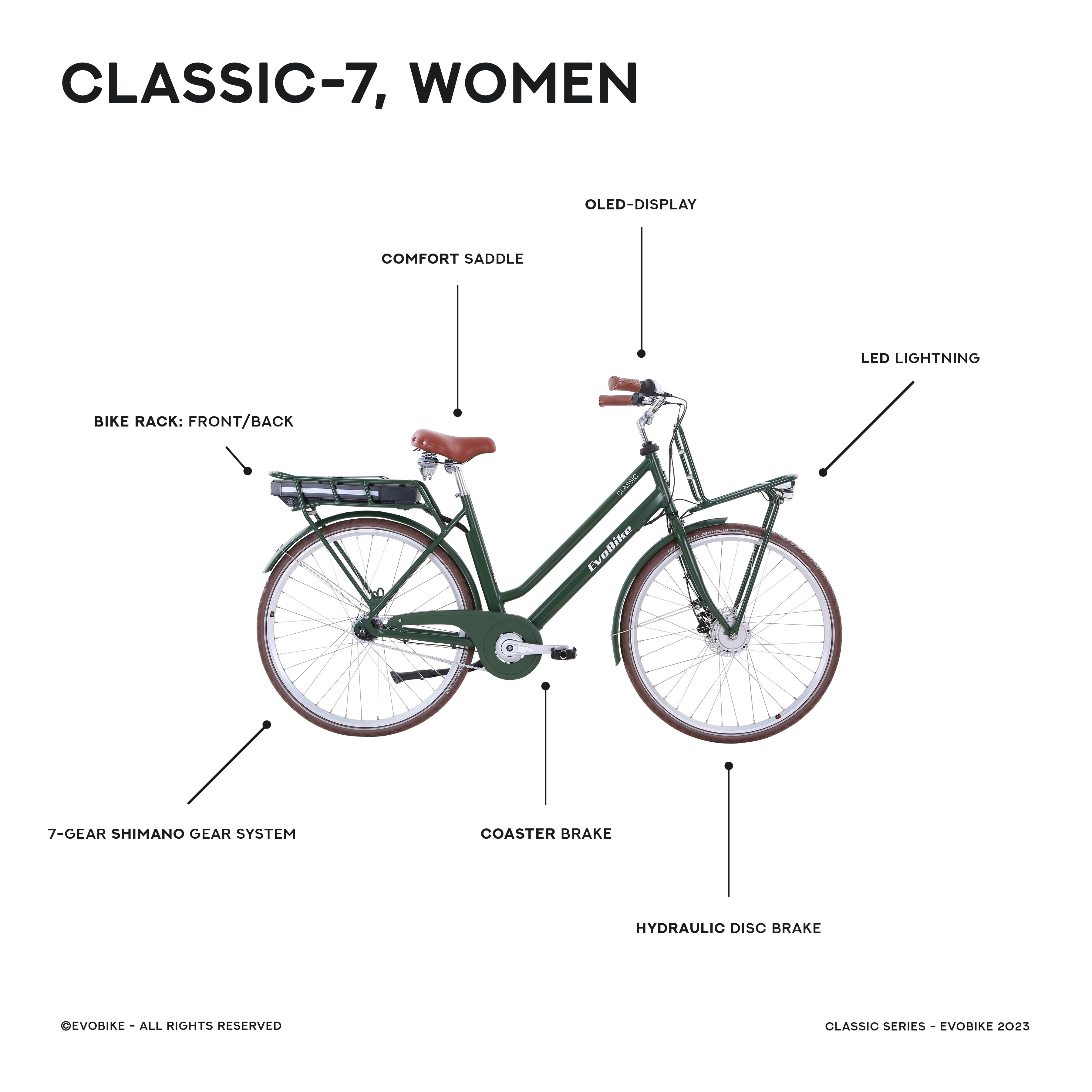 EvoBike CLASSIC-7 - Dame