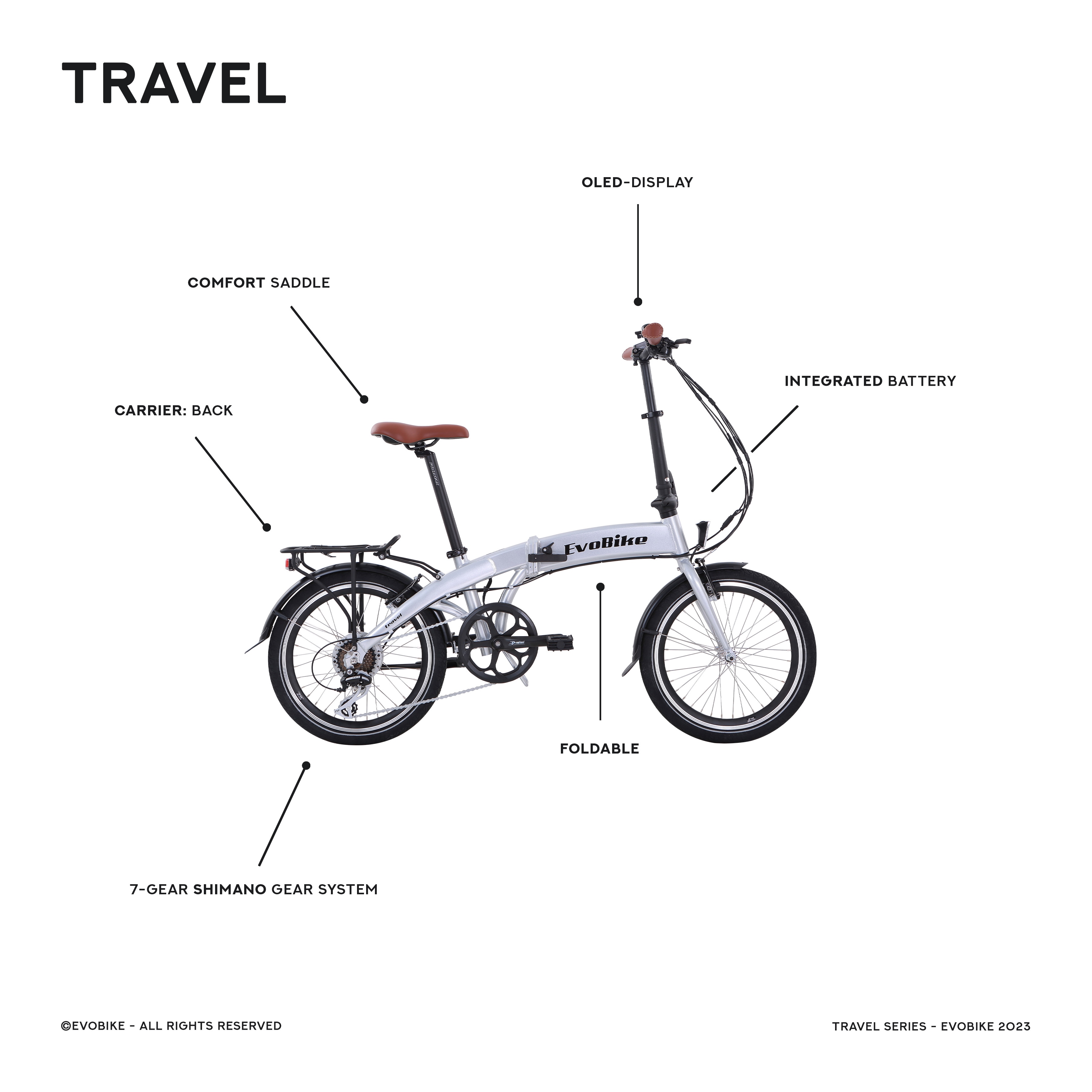 EvoBike Travel - Foldbar