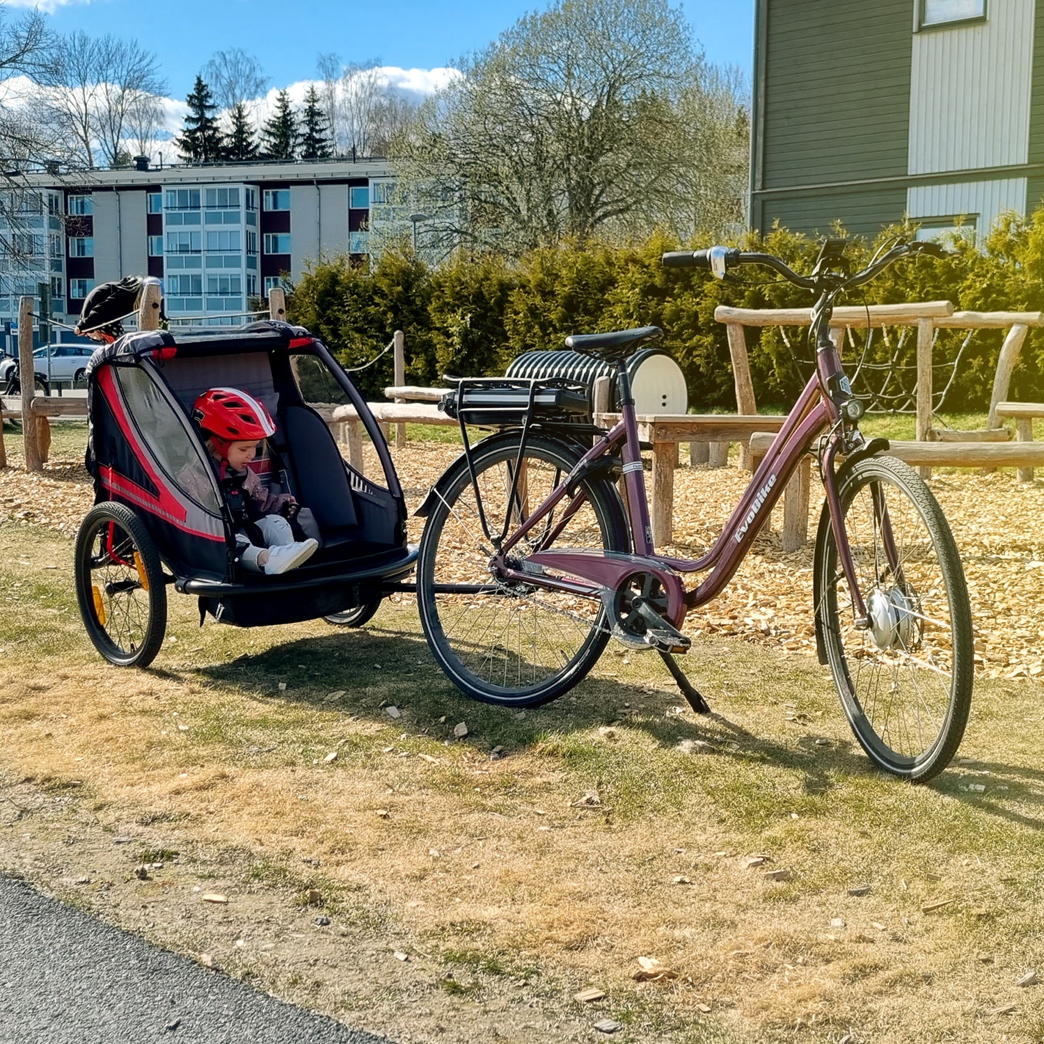 Cykelanhænger SunBee Supreme XL, med strollerkit